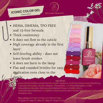 Iconic Color Gel - Luxio Red (12)